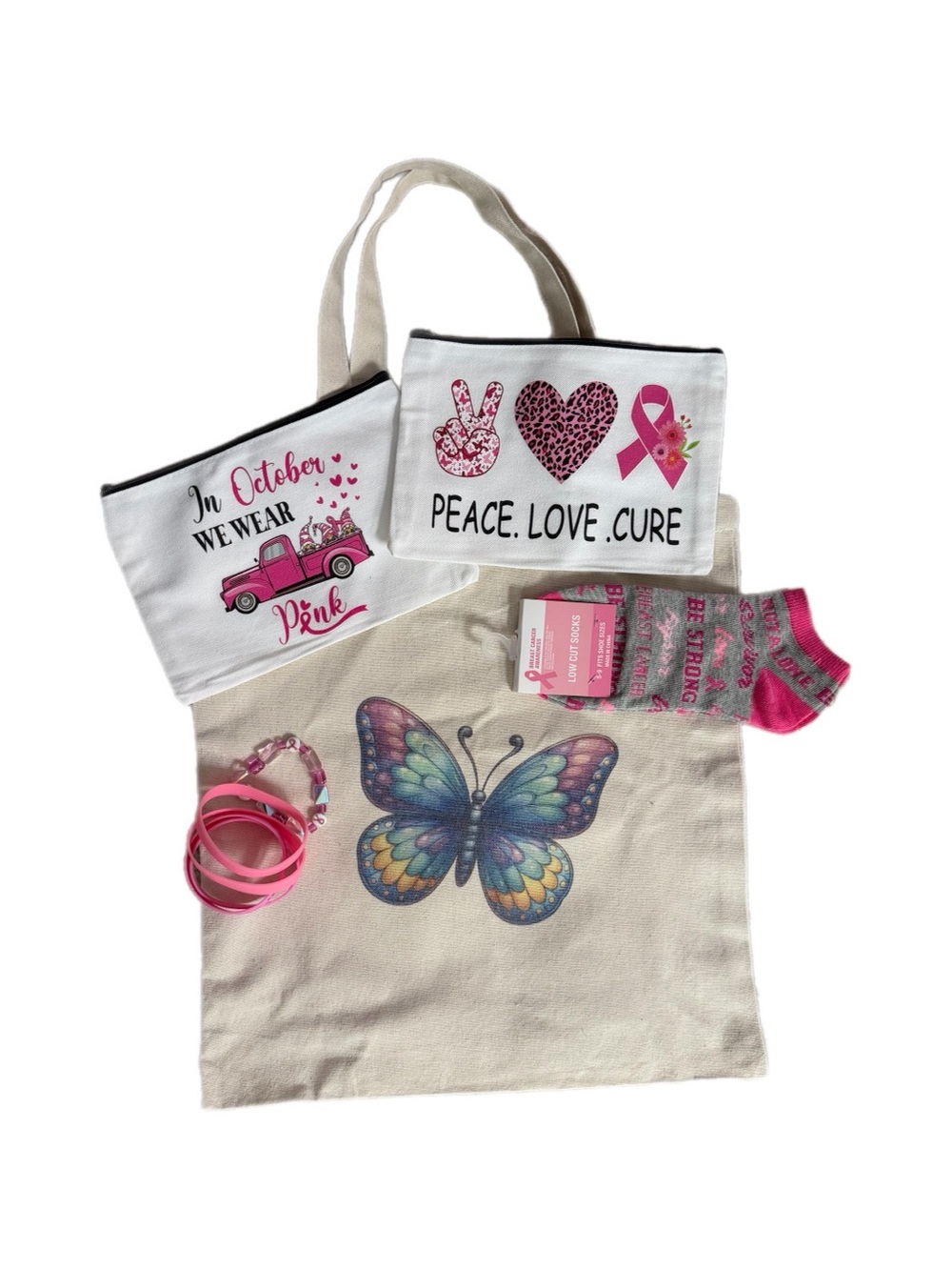 Breast Cancer Awareness themed gift bundle New